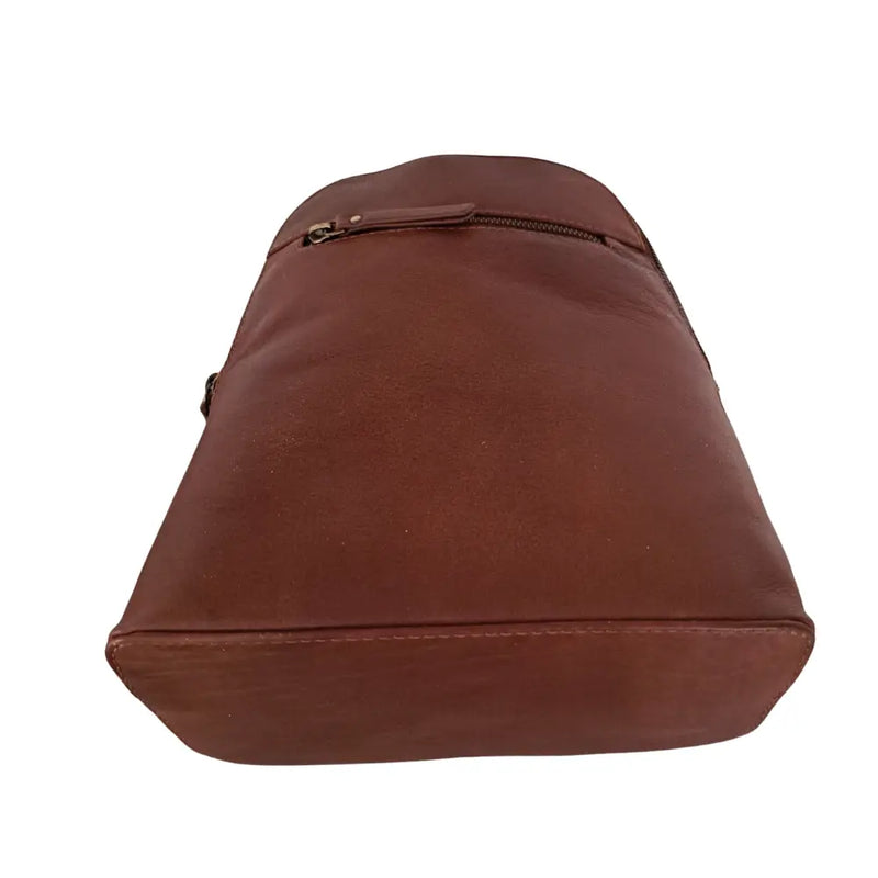 Style Palmas i mørke/chokoladebrun. Suveræn, klassisk unisex rygsæk i flot kvalitetslæder med vintagefinish Octopus Denmark