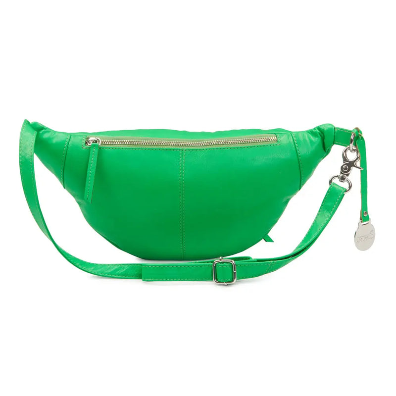Style´ Cinta i grøn. Lækker kombineret bumbag / bæltetaske i en fantastisk lædervariant Octopus Denmark