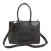 BEMÆRK: Kollektionsprøve. Style Nauru i sort/mørkegråt læder. Stor, elegant og klassisk håndtaske. Inkl. skulderrem til crossbody - Octopus Denmark