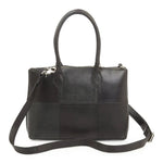 BEMÆRK: Kollektionsprøve. Style Nauru i sort/mørkegråt læder. Stor, elegant og klassisk håndtaske. Inkl. skulderrem til crossbody - Octopus Denmark