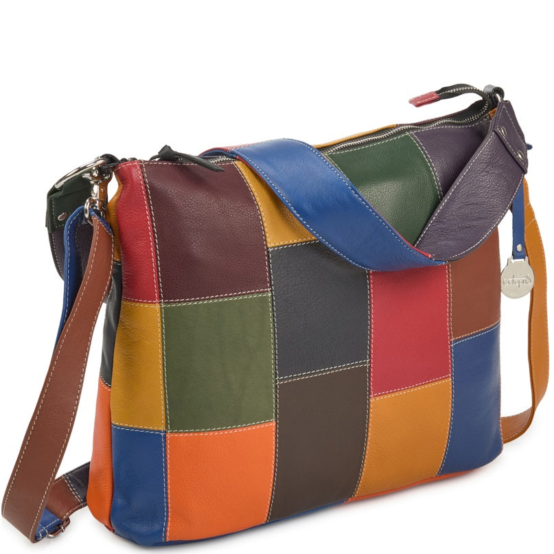 Style Olympia i smuk multifarve. Superfed og stor shopper til skulder og crossbody