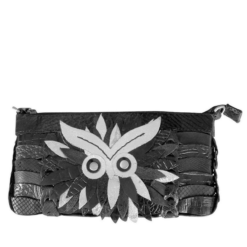 Style Jen. Den lille skulder- og crossbody ugletaske i sort/sølv Octopus Denmark