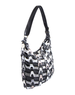 Style Annabella skuldertaske i smukt flettet sort/sølvfarvet variant (3572475969)
